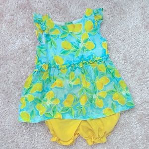 Lemon baby girl’s set